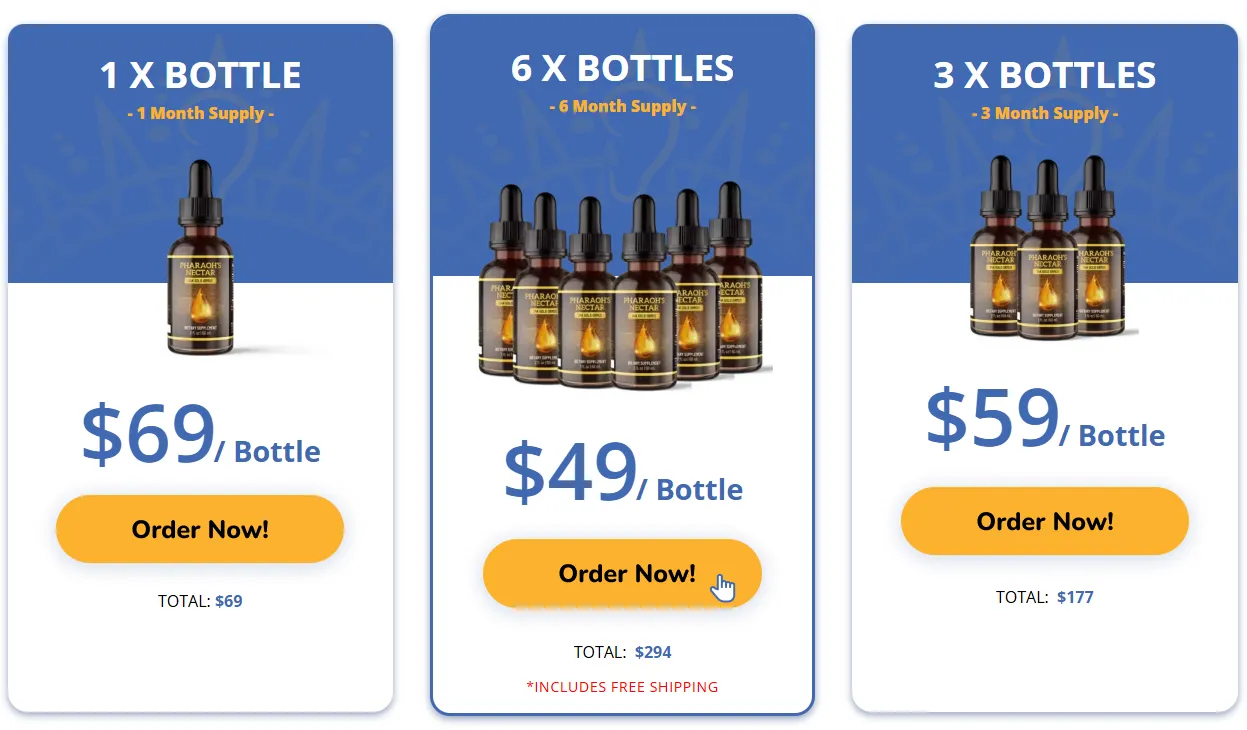 Pharaoh's Nectar Orderpage Image